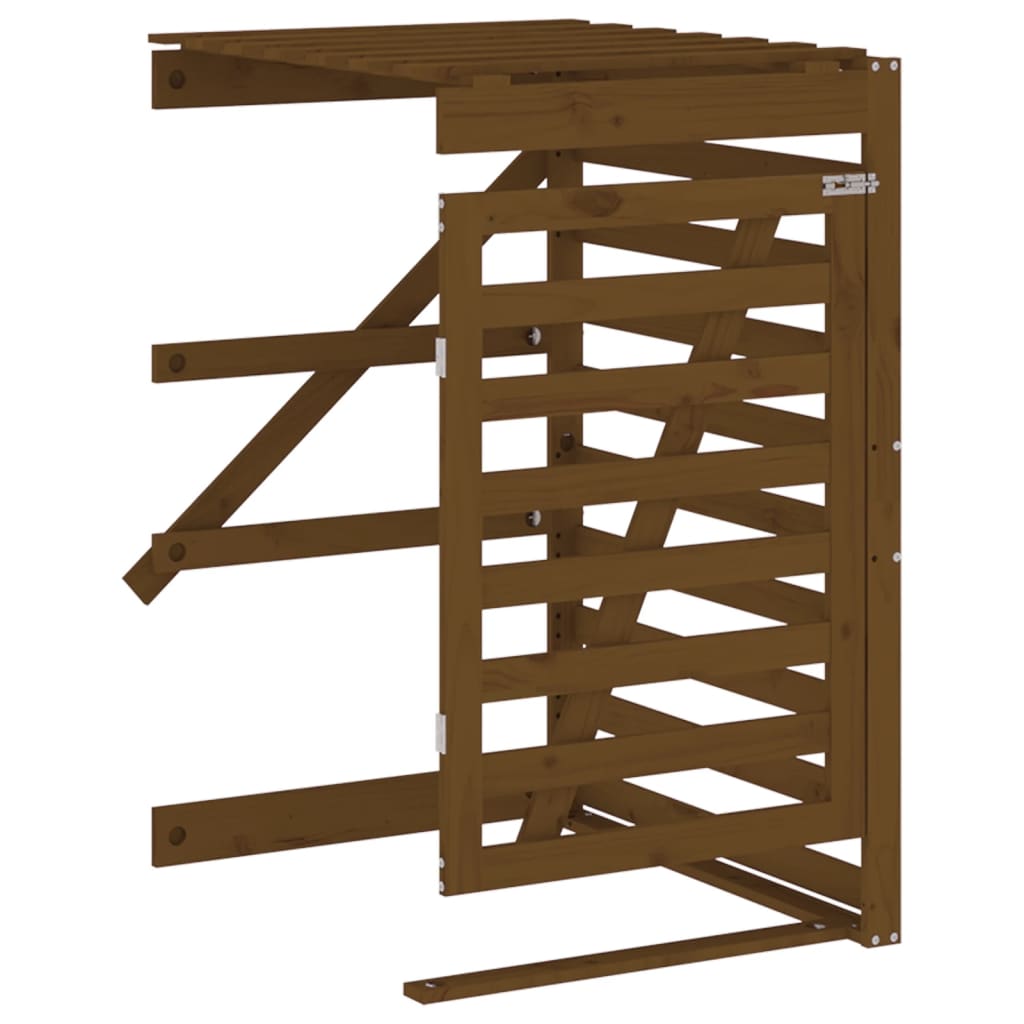 Containerberging dubbel massief grenenhout honingbruin – afbeelding 9