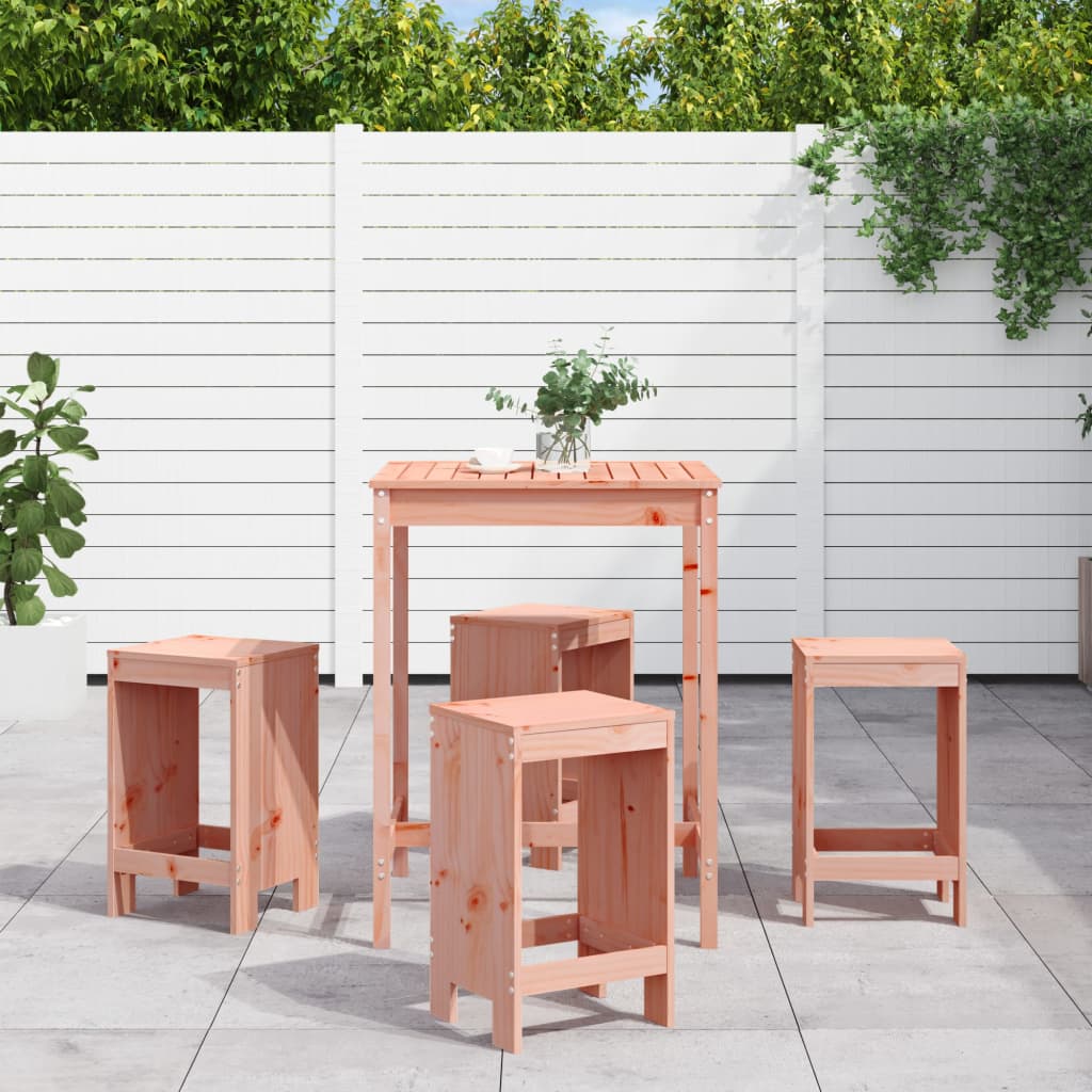 5-delige Tuinset massief douglashout – afbeelding 1