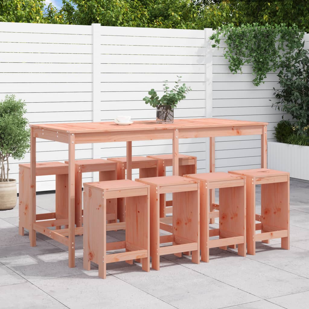 9-delige Tuinset massief douglashout