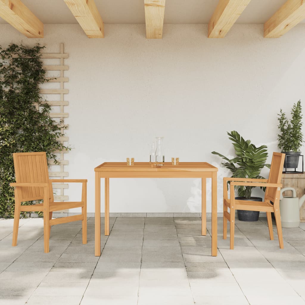 3-delige Tuinset massief teakhout – afbeelding 1