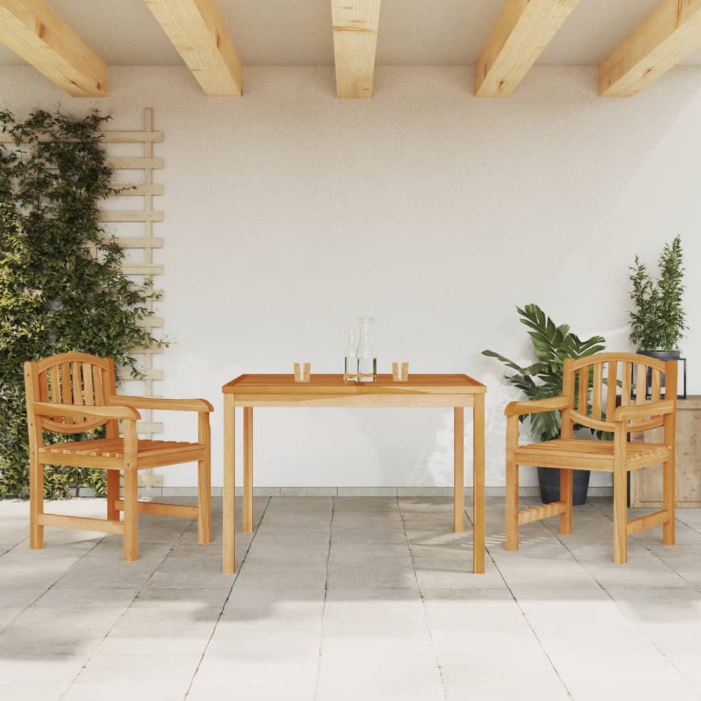 3-delige Tuinset massief teakhout – afbeelding 1