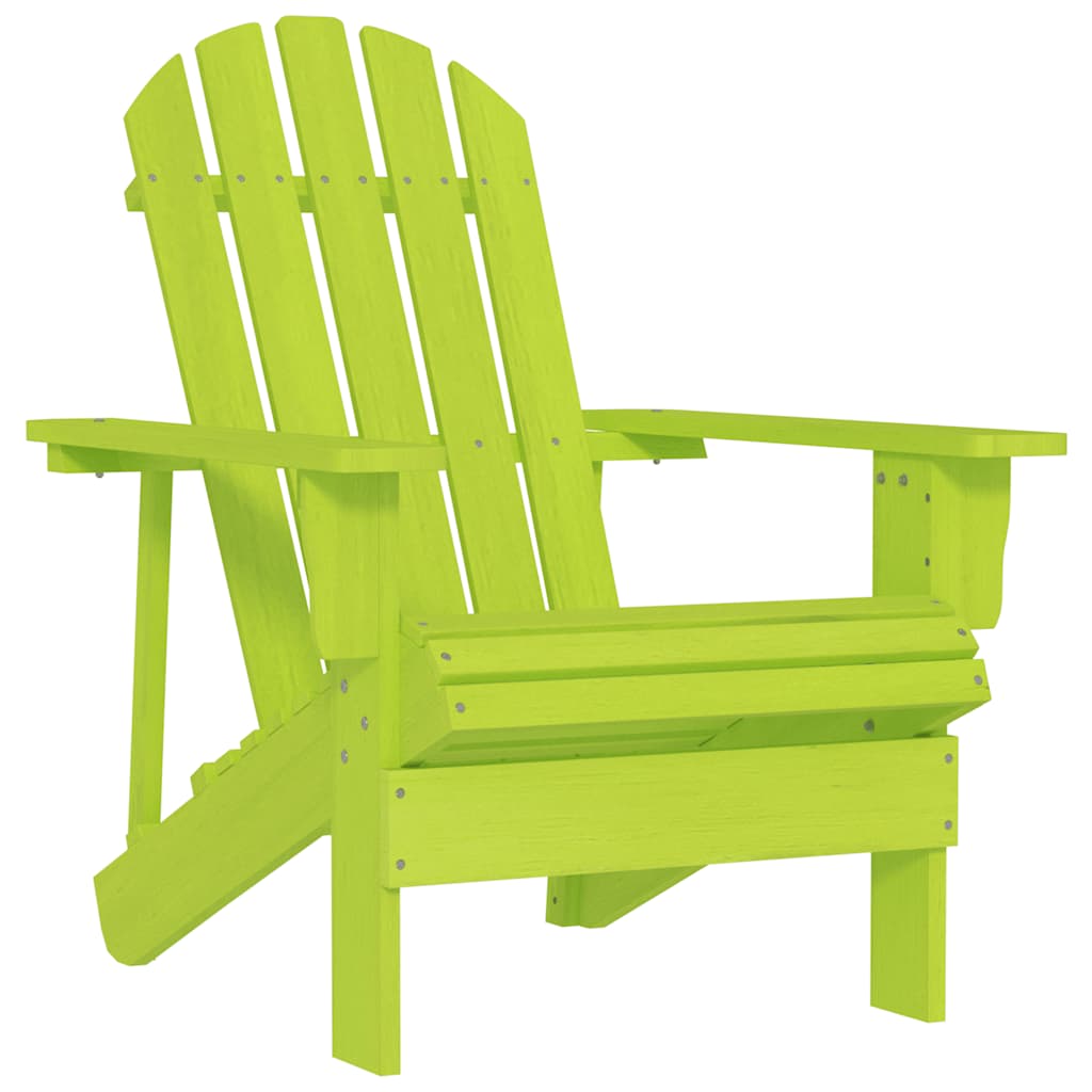 Tuinstoel Adirondack massief vurenhout groen