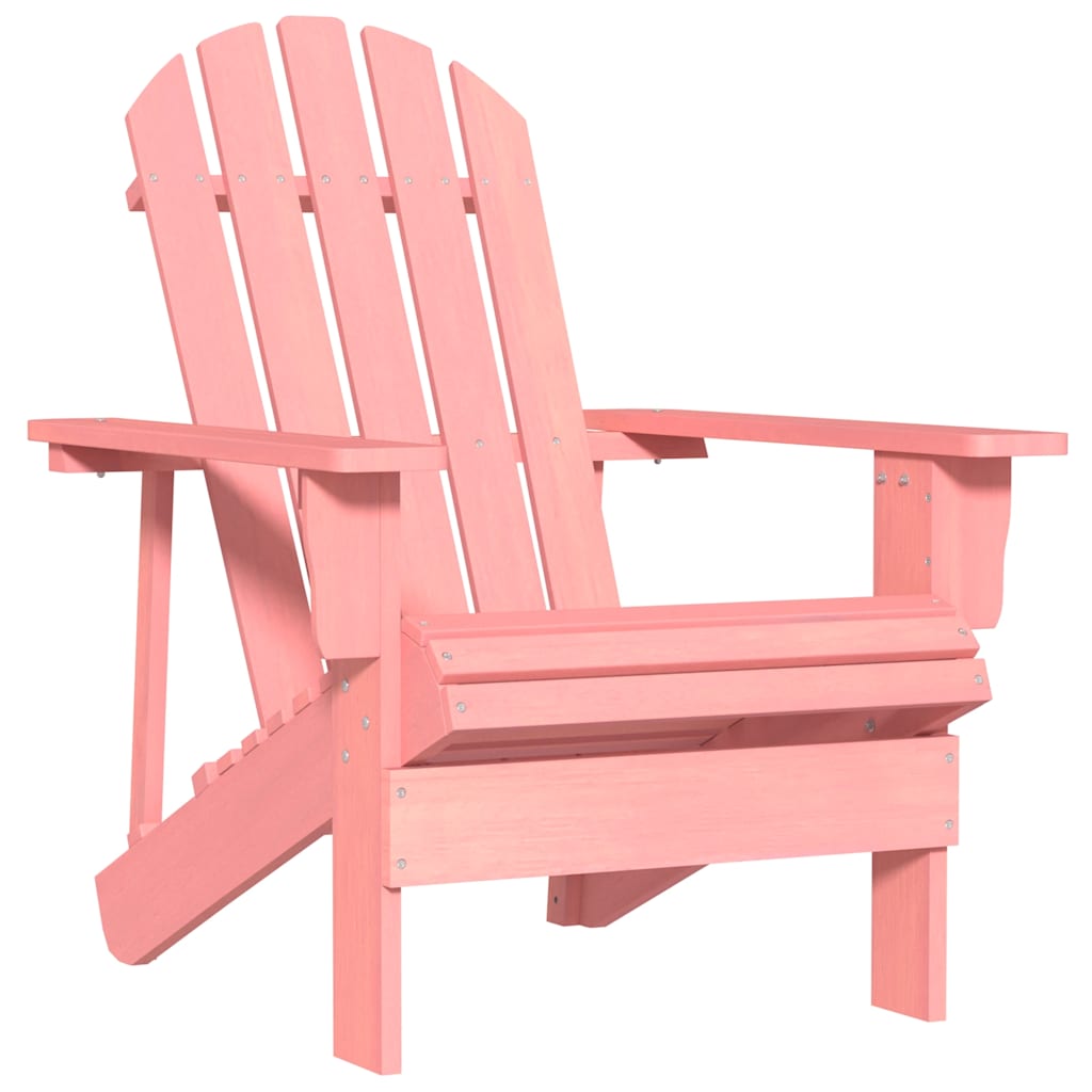 Tuinstoel Adirondack massief vurenhout roze – afbeelding 1