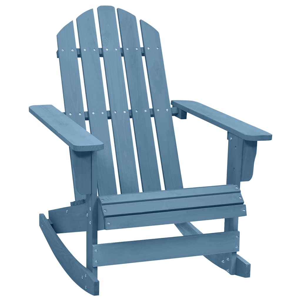Schommelstoel Adirondack massief vurenhout blauw – afbeelding 1