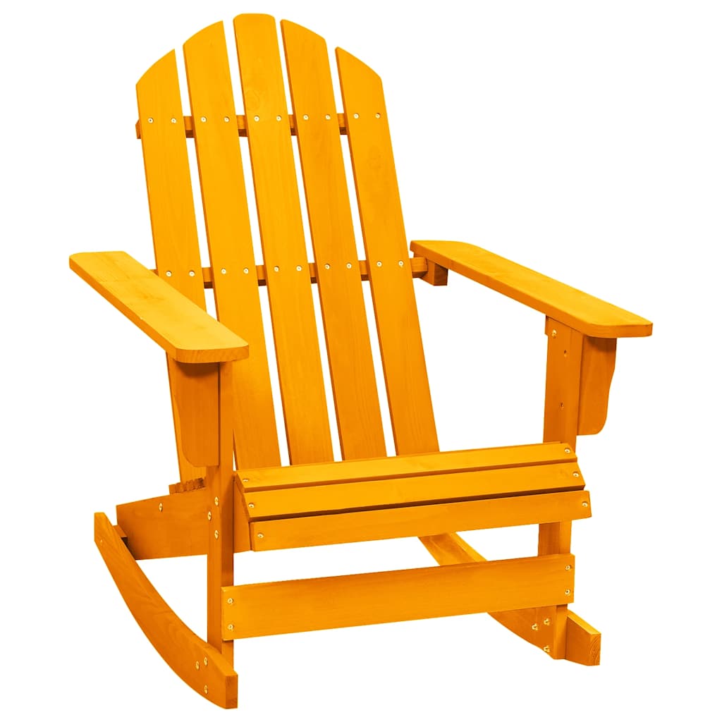 Schommelstoel Adirondack massief vurenhout oranje