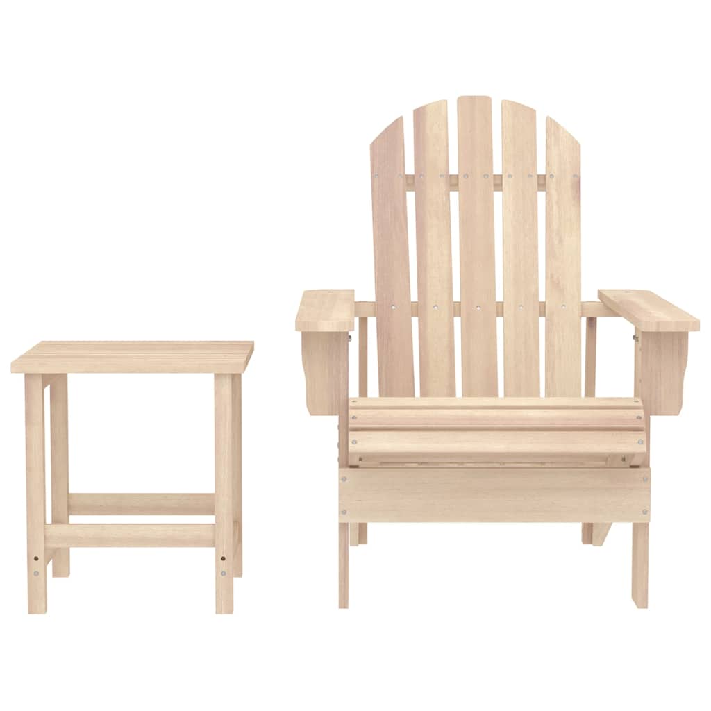Tuinstoel Adirondack met tafel massief vurenhout – afbeelding 2