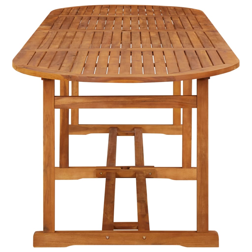 Tuintafel 280x90x75 cm massief acaciahout – afbeelding 3