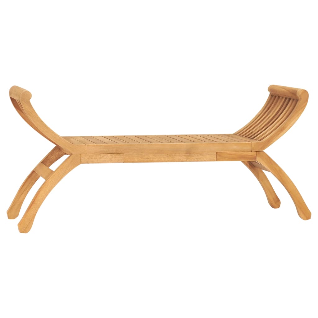 Tuinbank 126 cm massief teakhout – afbeelding 1