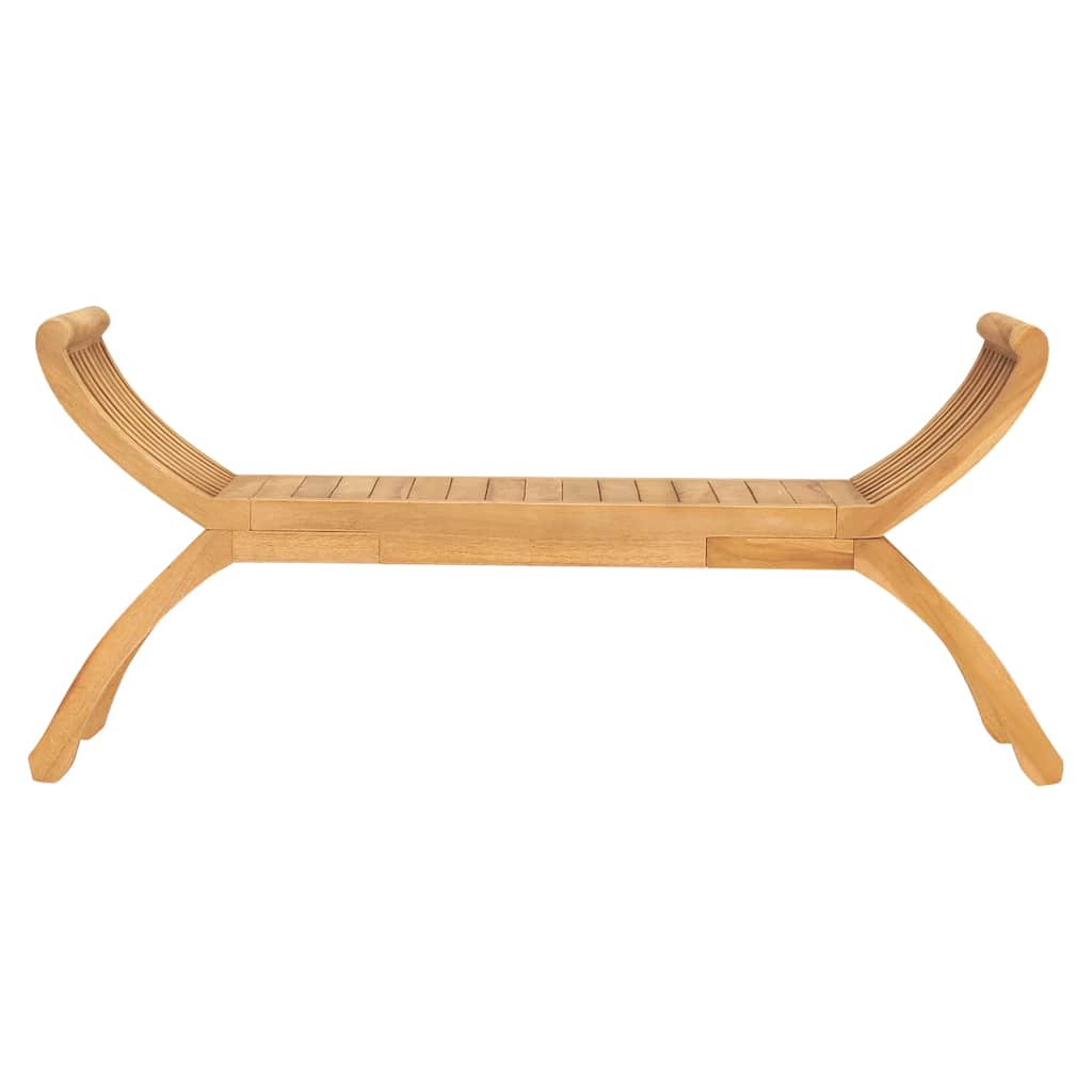 Tuinbank 126 cm massief teakhout – afbeelding 2