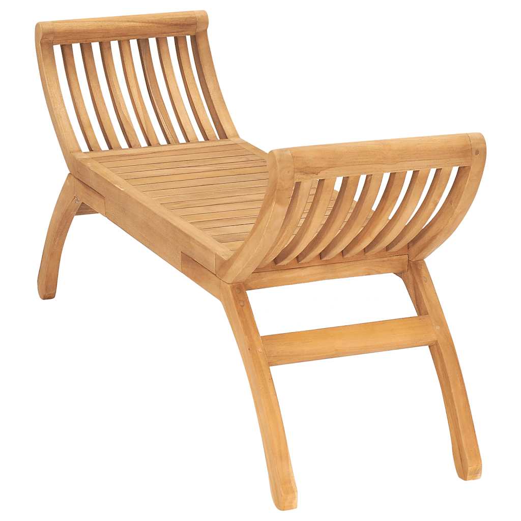 Tuinbank 126 cm massief teakhout – afbeelding 3