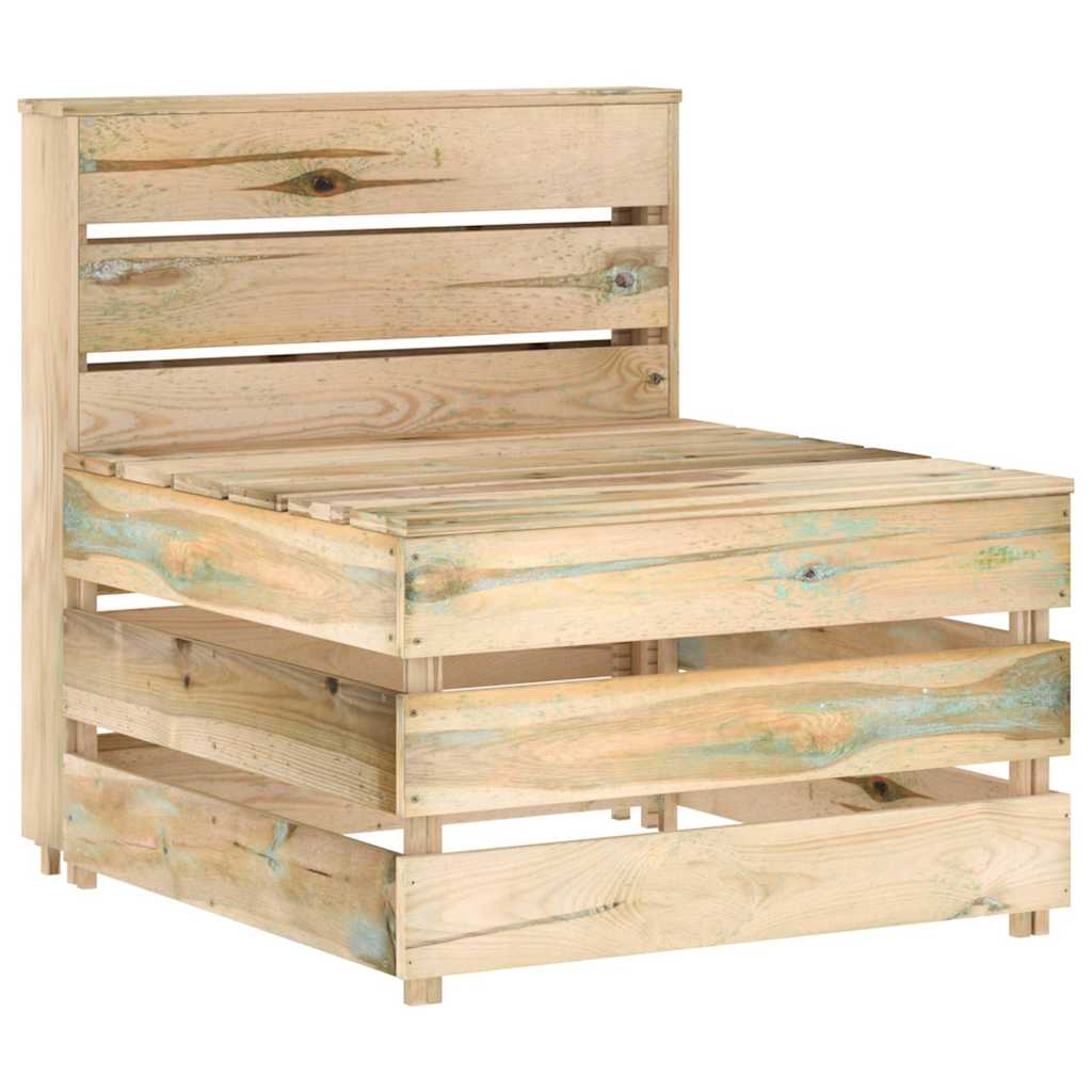 Tuinmiddenbank pallet geïmpregneerd grenenhout – afbeelding 1