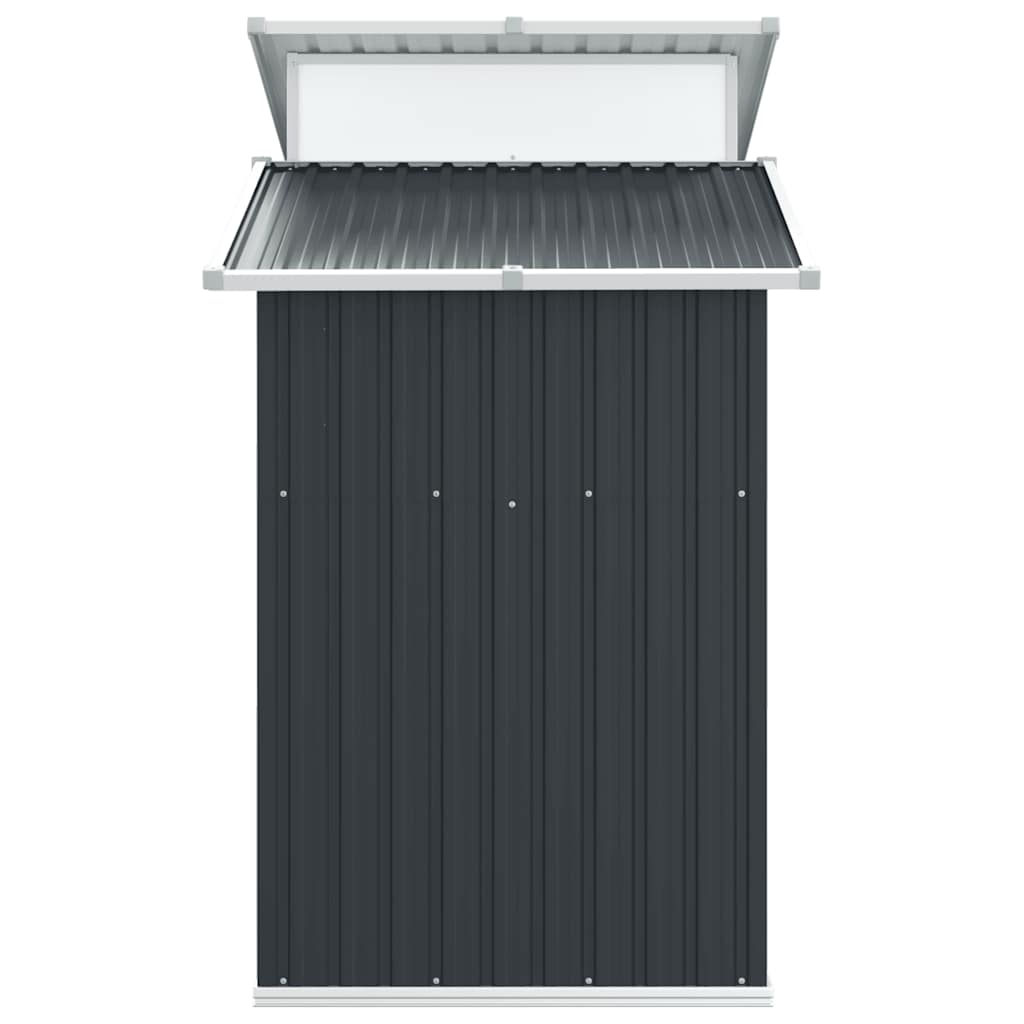 Tuinschuur 270x130x208,5 cm gegalvaniseerd staal antracietkleur – afbeelding 5