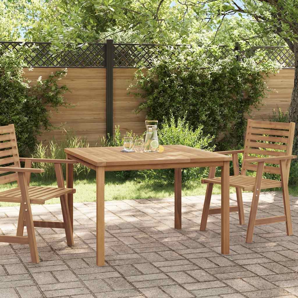 Tuintafel 110x110x77 cm massief teakhout