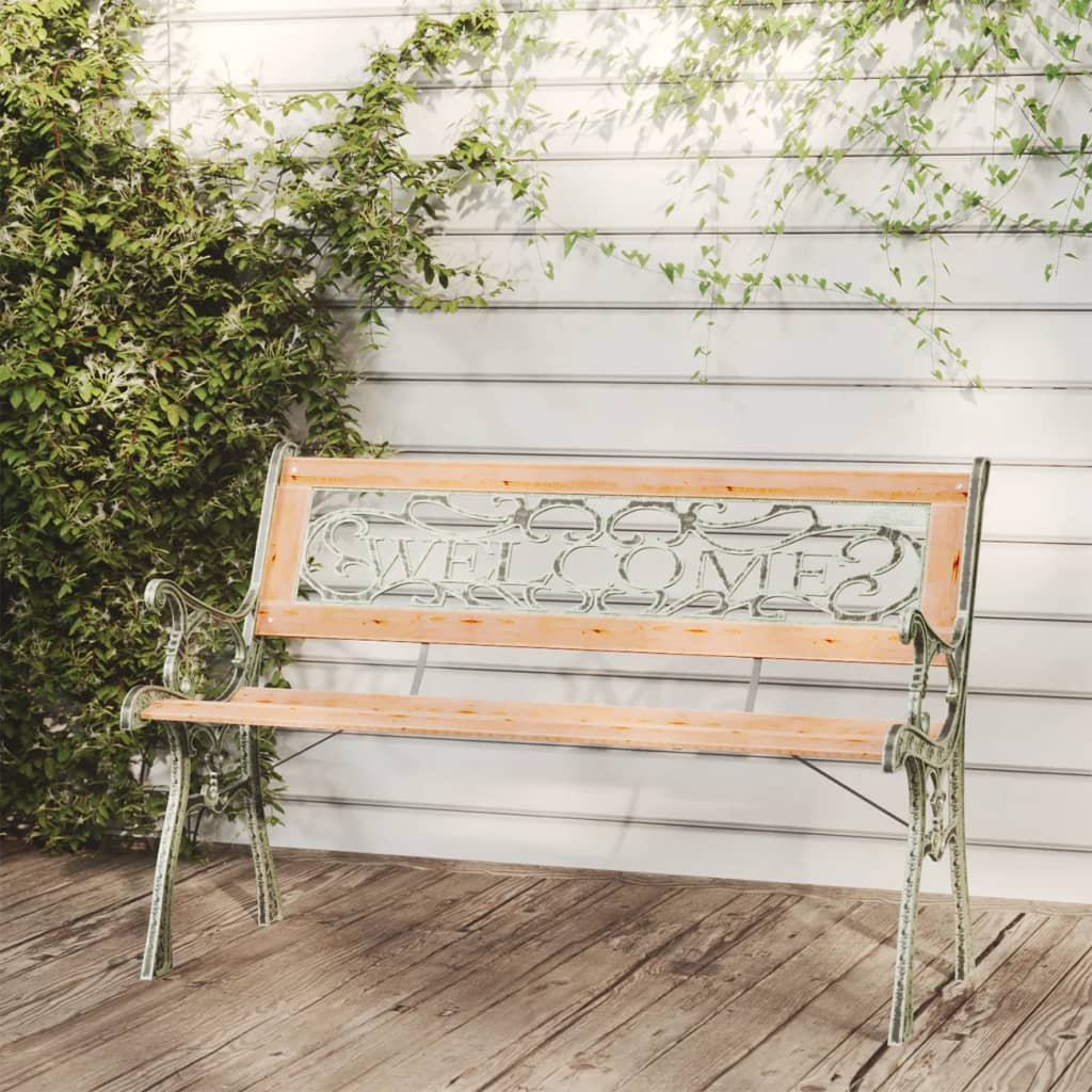 Tuinbank 122 cm massief vurenhout – afbeelding 1