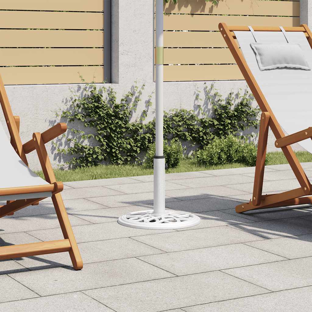 Parasolvoet 40x40x32 cm gietijzer wit