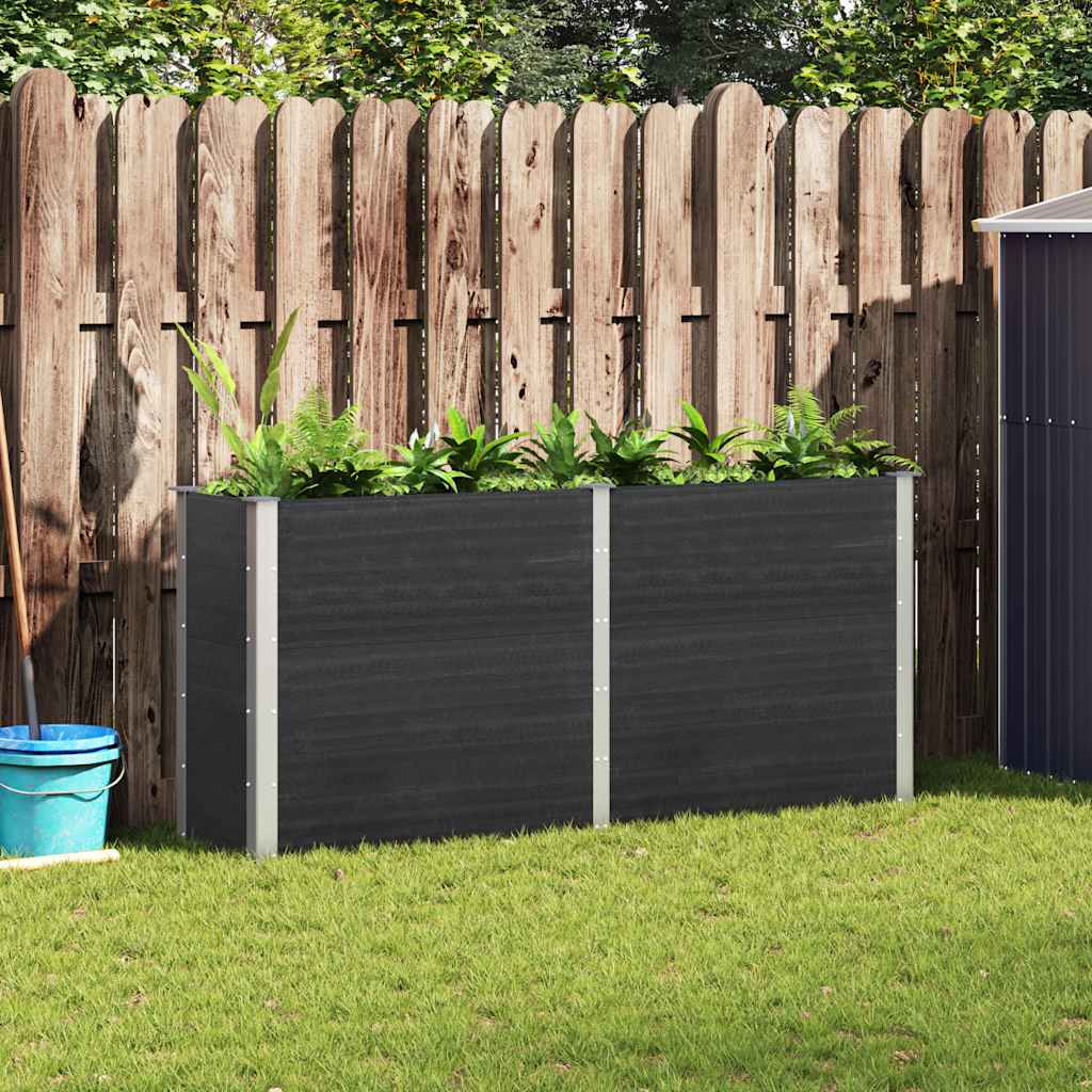 Plantenbak verhoogd 200x50x91 cm HKC grijs