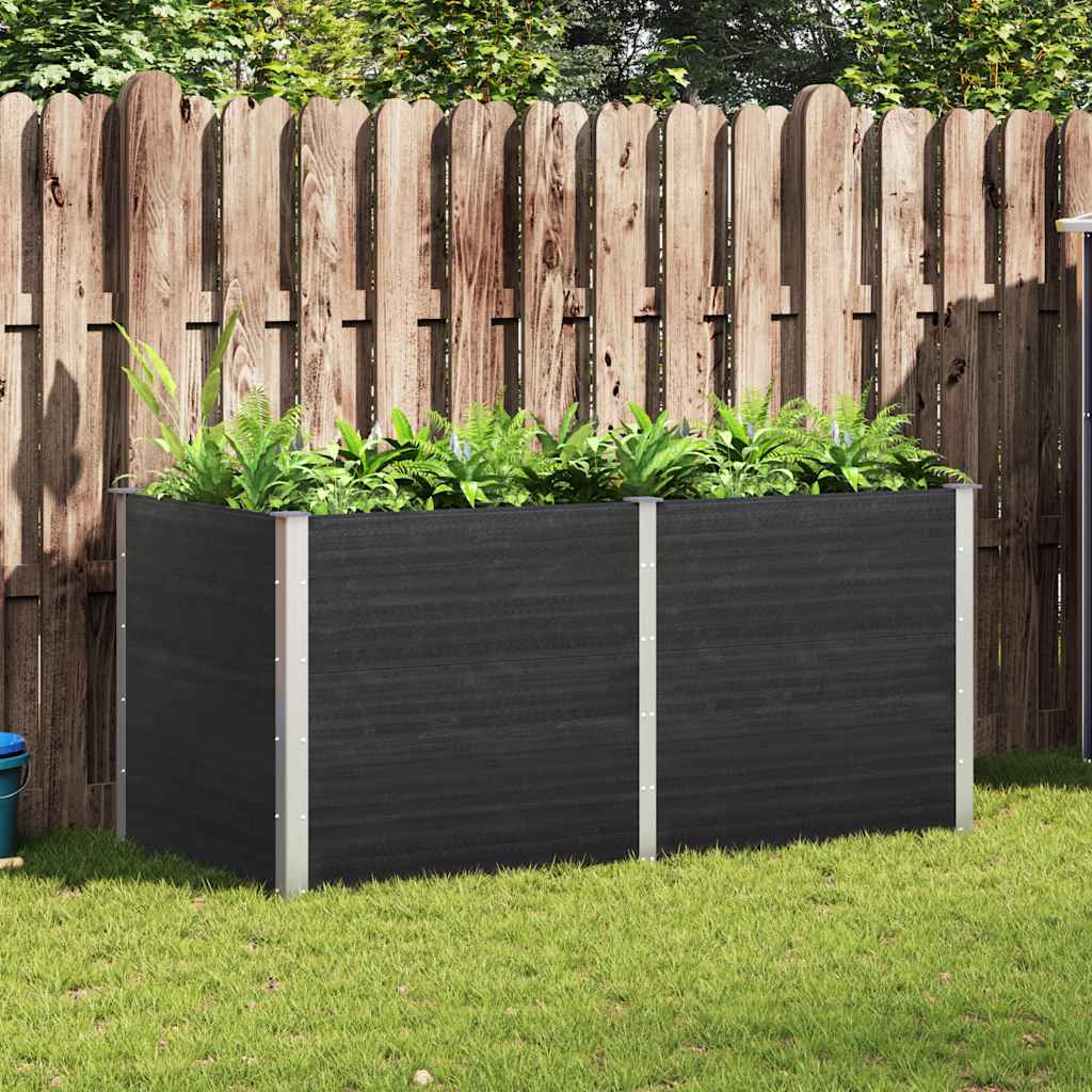 Plantenbak verhoogd 200x100x91 cm HKC grijs – afbeelding 1