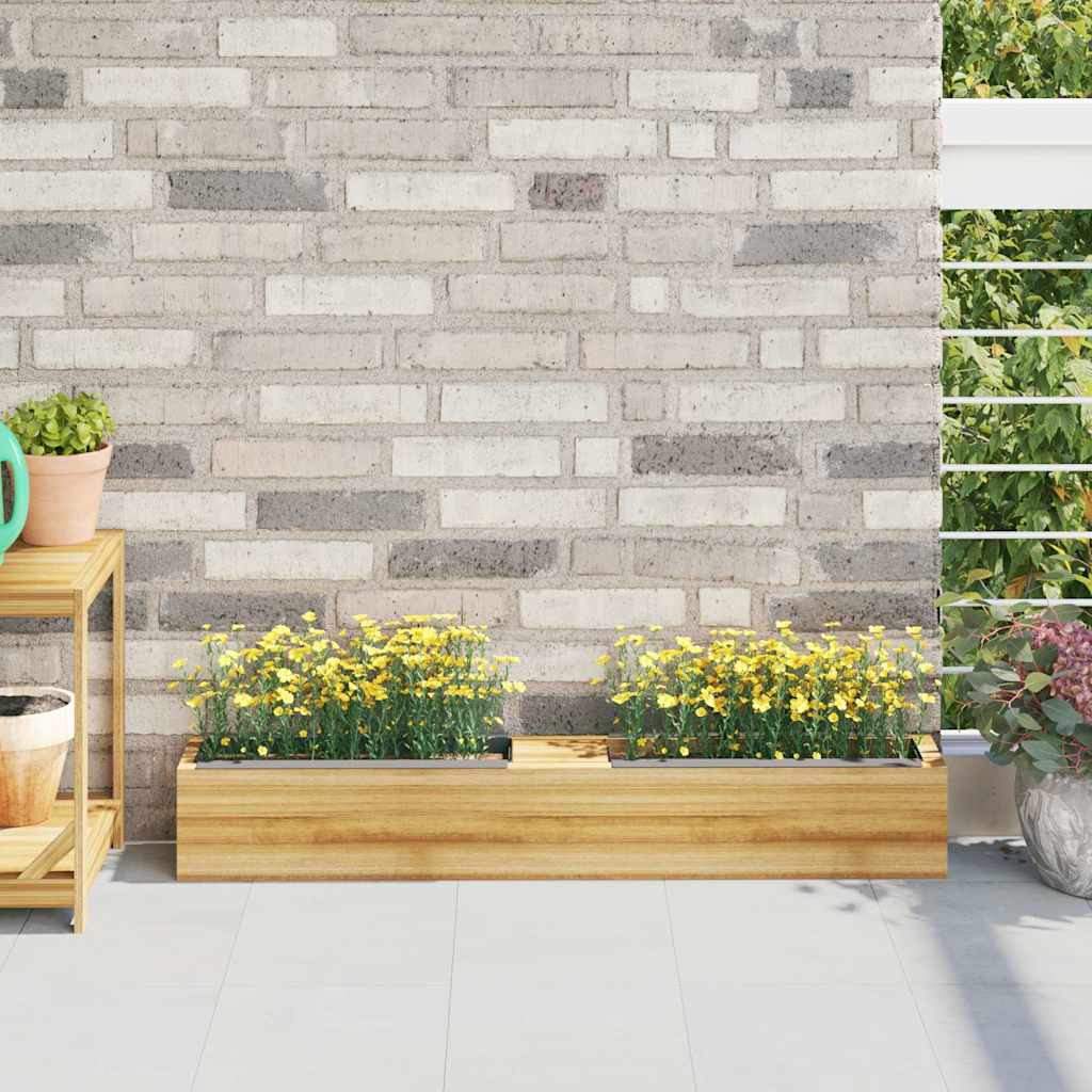 Bloembakken voor europallets 12 st 36x13,5x9,5 cm PP grijs