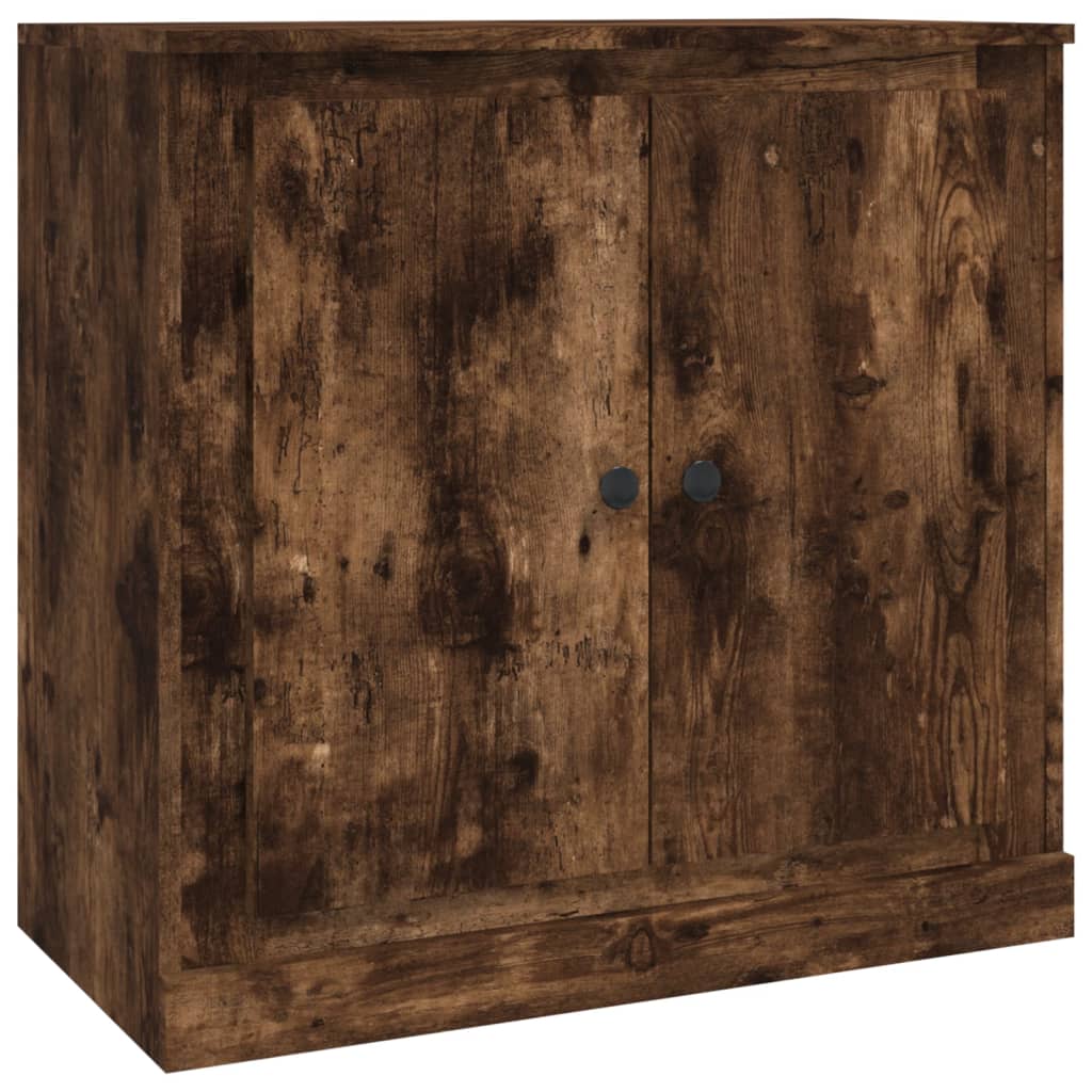 Dressoirs 3 st bewerkt hout gerookt eikenkleurig – afbeelding 5