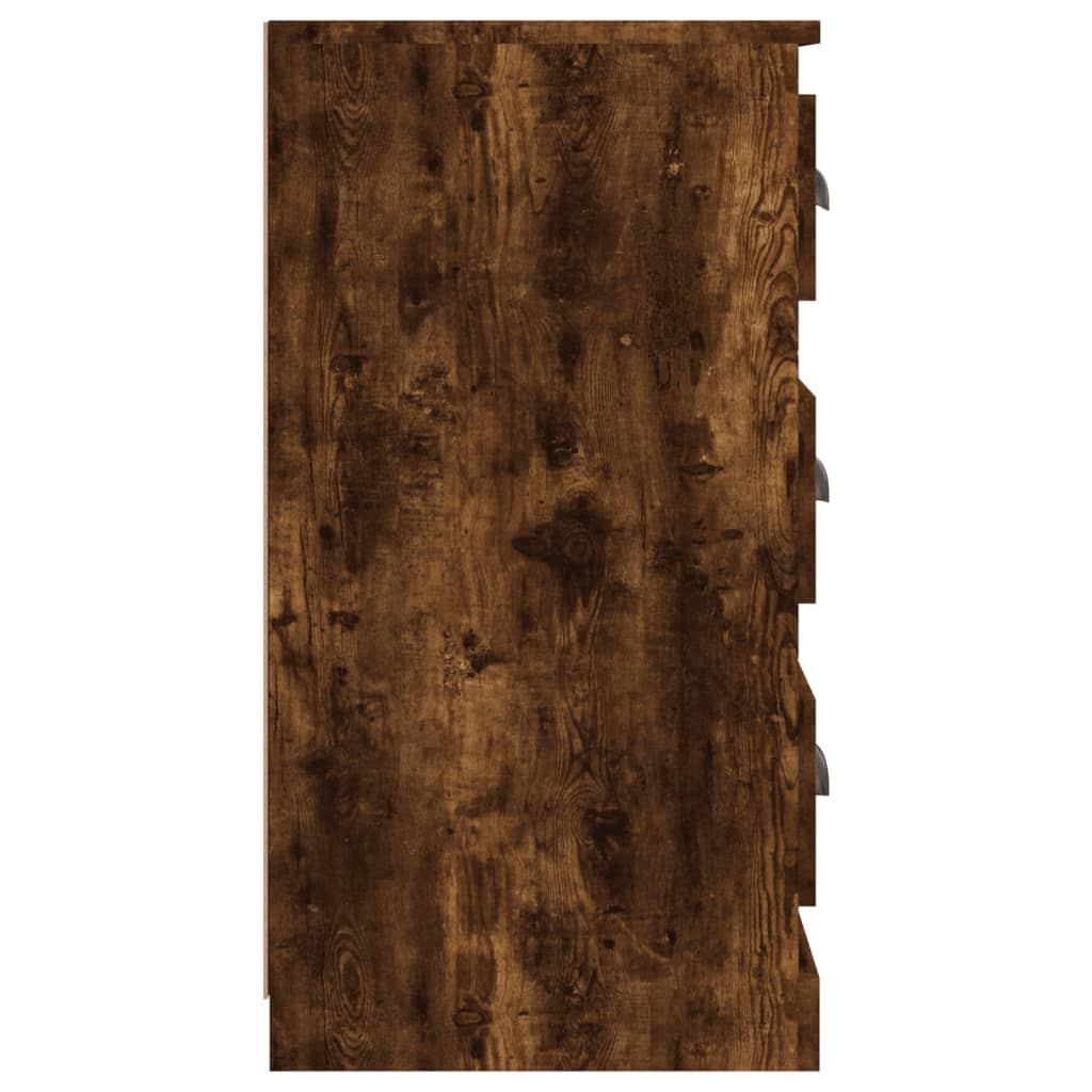 Dressoirs 2 st bewerkt hout gerookt eikenkleurig – afbeelding 5