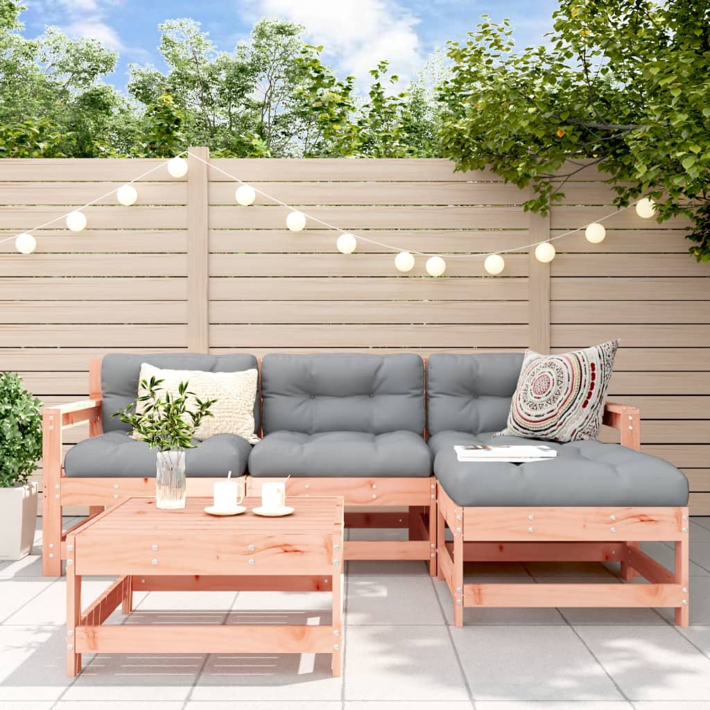5-delige Loungeset massief douglashout – afbeelding 1