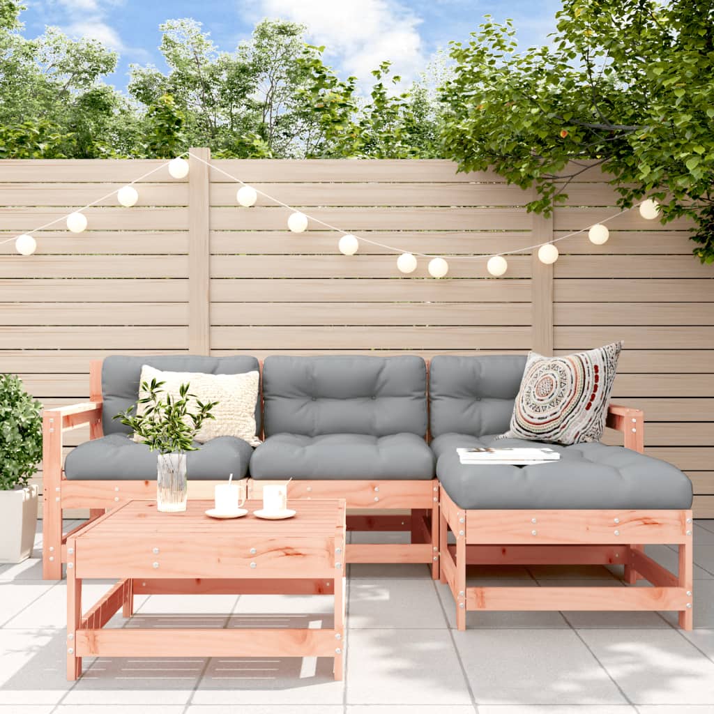 5-delige Loungeset massief douglashout – afbeelding 1
