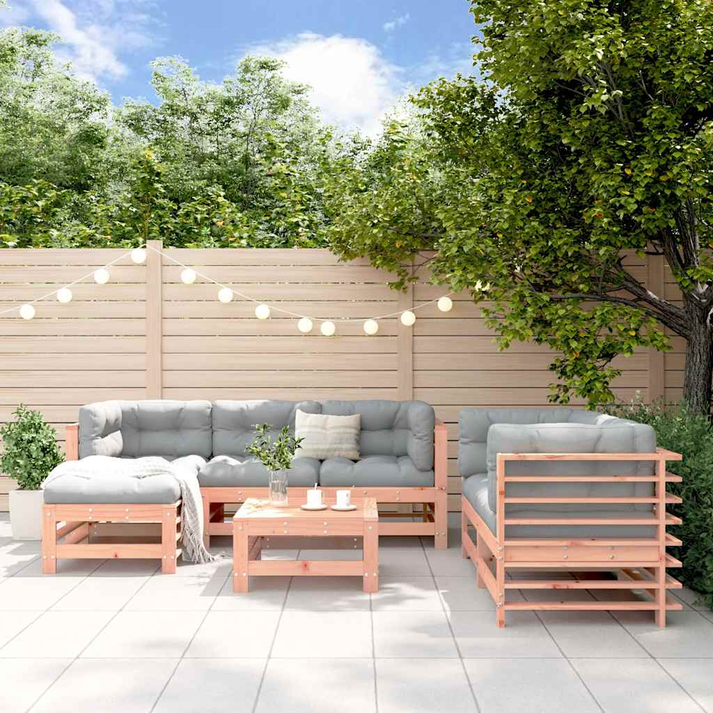 7-delige Loungeset massief douglashout