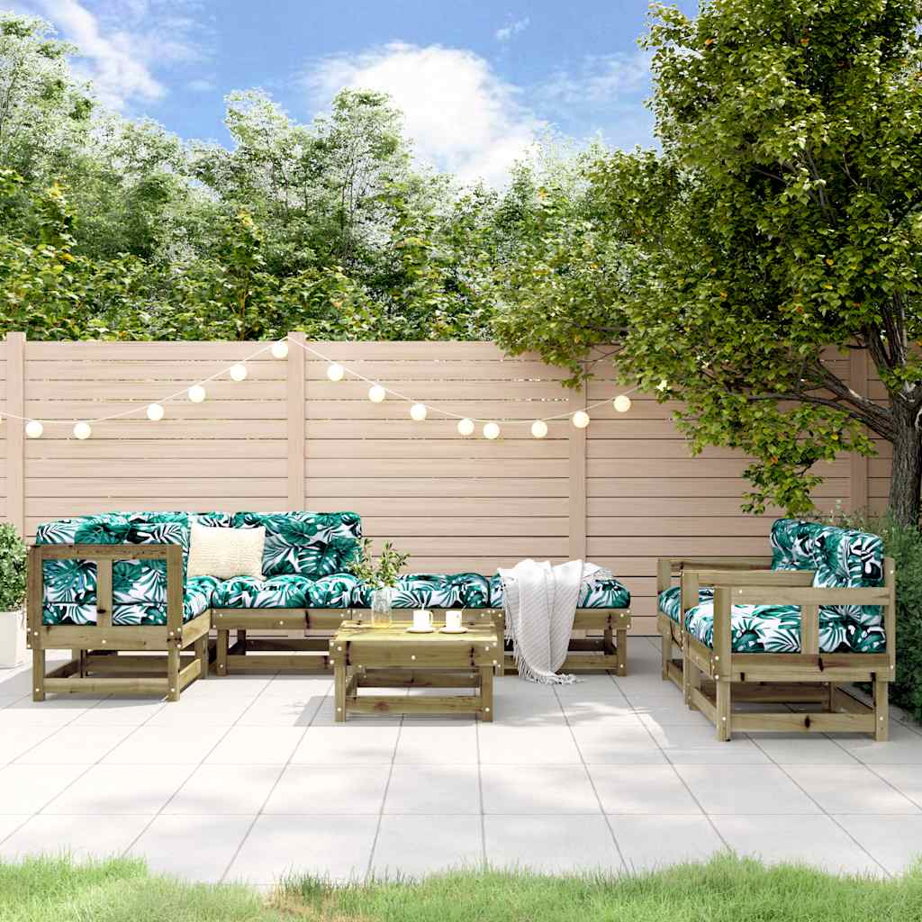 8-delige Loungeset geïmpregneerd grenenhout