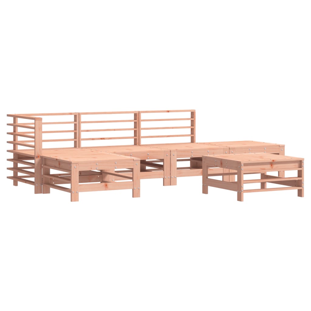 6-delige Loungeset massief douglashout – afbeelding 2