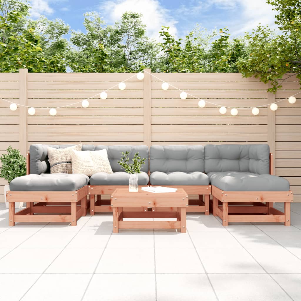 7-delige Loungeset massief douglashout – afbeelding 1