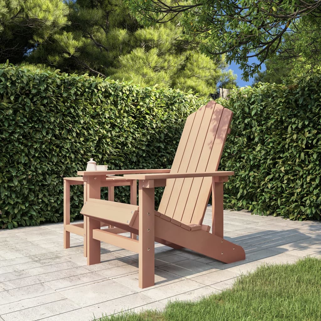 Tuinstoel Adirondack HDPE bruin – afbeelding 1