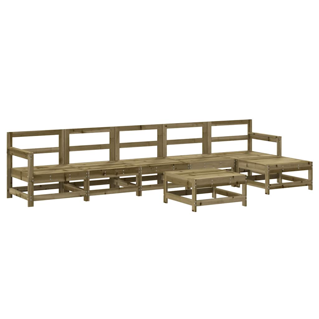 7-delige Loungeset geïmpregneerd grenenhout – afbeelding 2