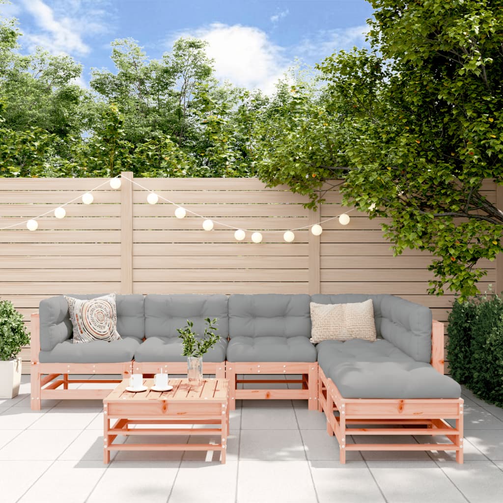 7-delige Loungeset massief douglashout