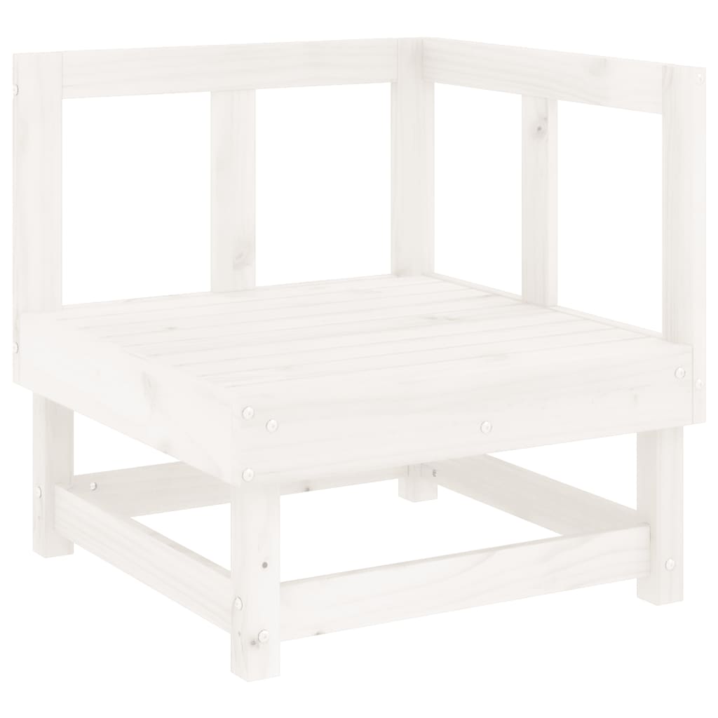 6-delige Loungeset massief grenenhout wit – afbeelding 6
