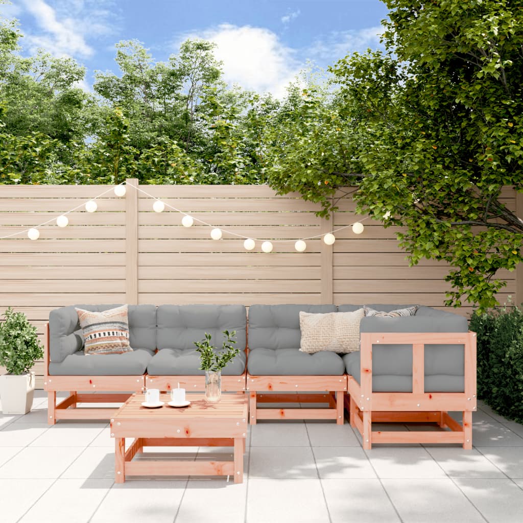 6-delige Loungeset massief douglashout