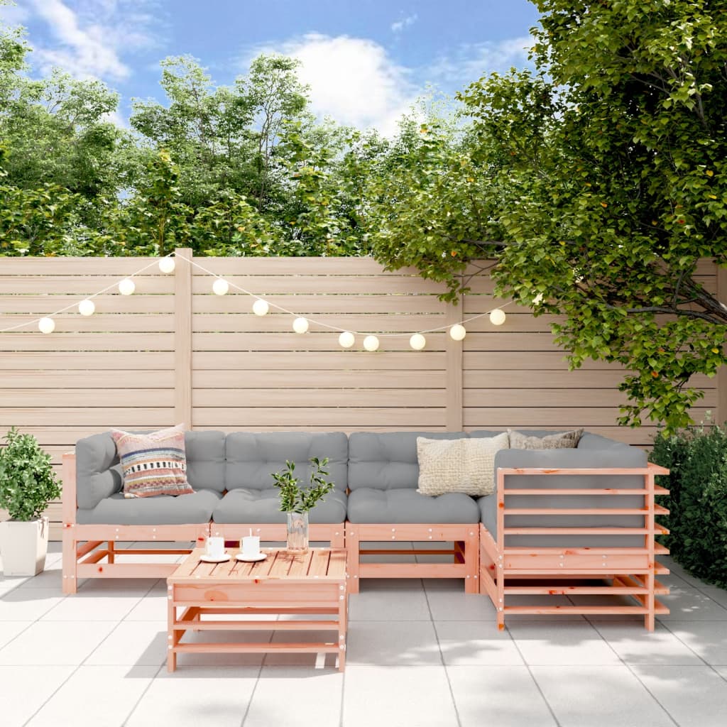 6-delige Loungeset massief douglashout
