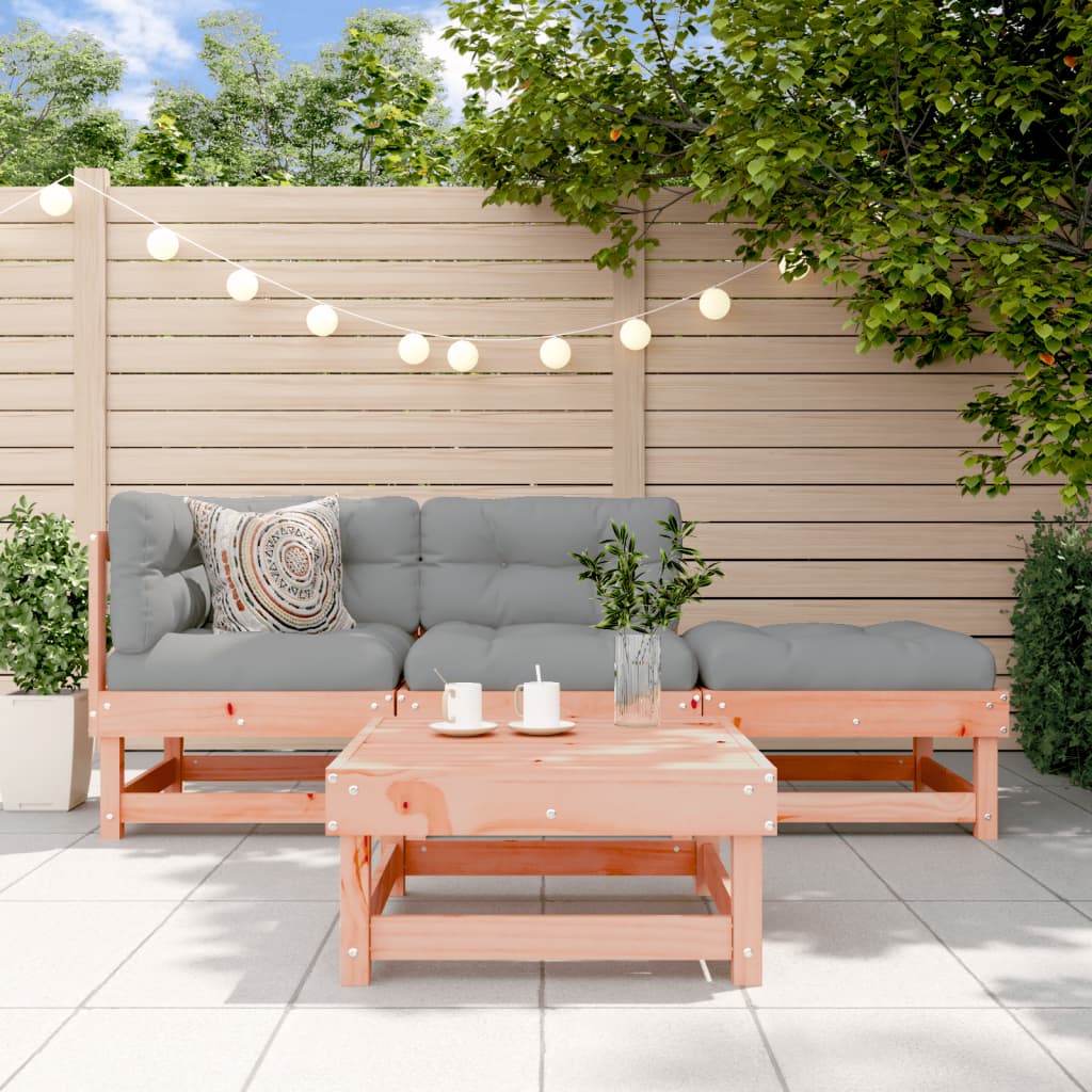 4-delige Loungeset massief douglashout – afbeelding 1