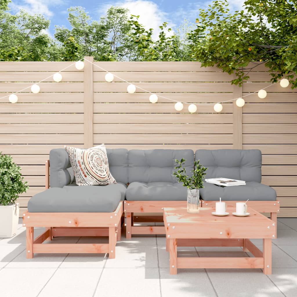 5-delige Loungeset massief douglashout