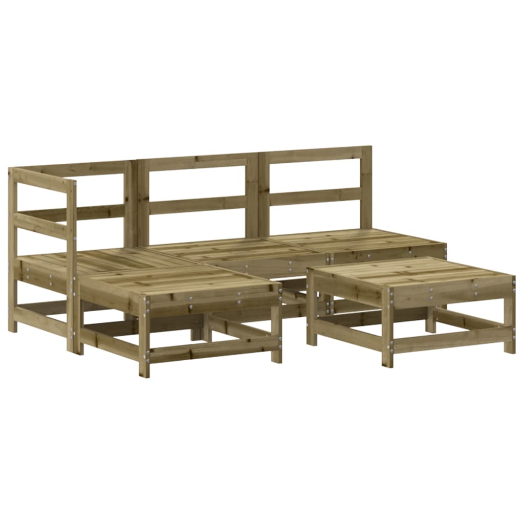5-delige Loungeset geïmpregneerd grenenhout – afbeelding 2