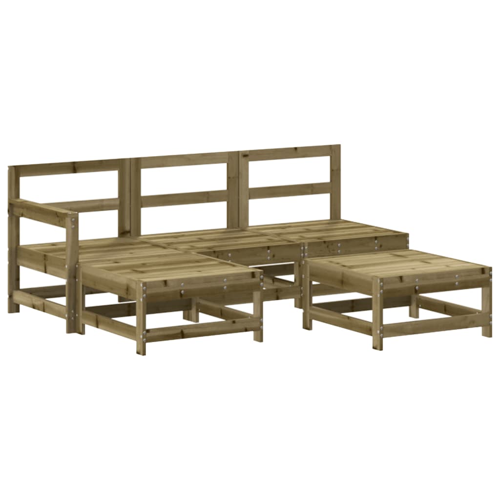 5-delige Loungeset geïmpregneerd grenenhout – afbeelding 2