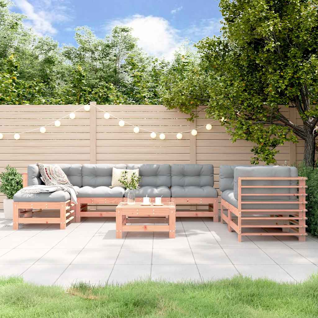 8-delige Loungeset massief douglashout – afbeelding 1
