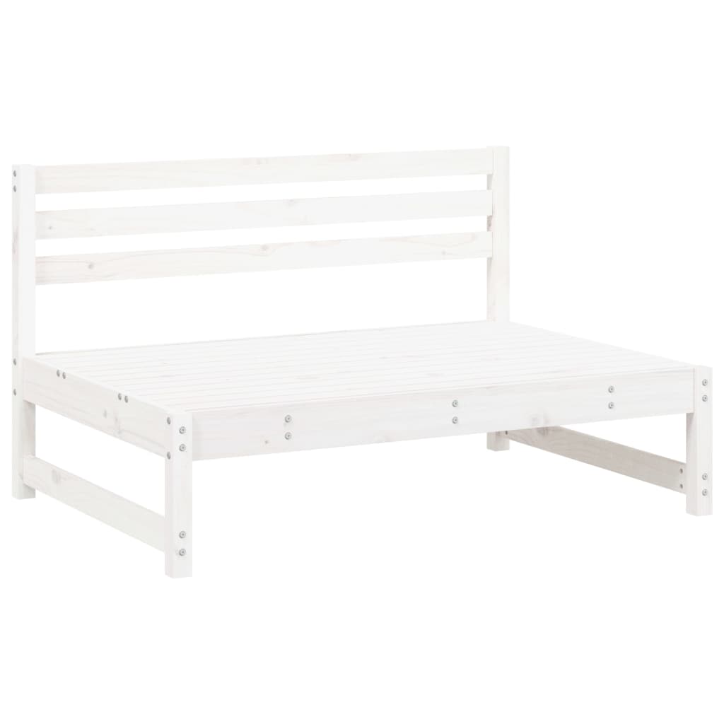 2-delige Loungeset massief grenenhout wit – afbeelding 3
