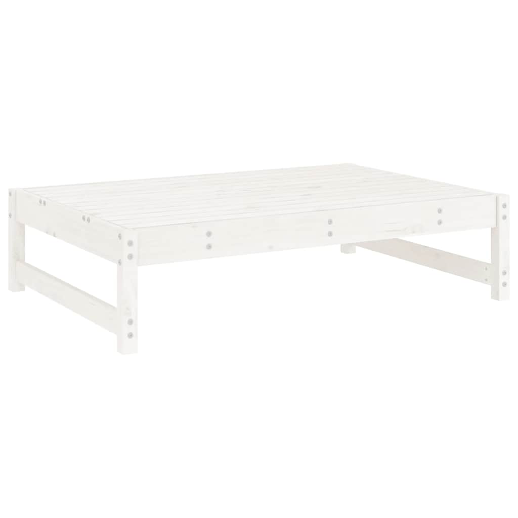 2-delige Loungeset massief grenenhout wit – afbeelding 4