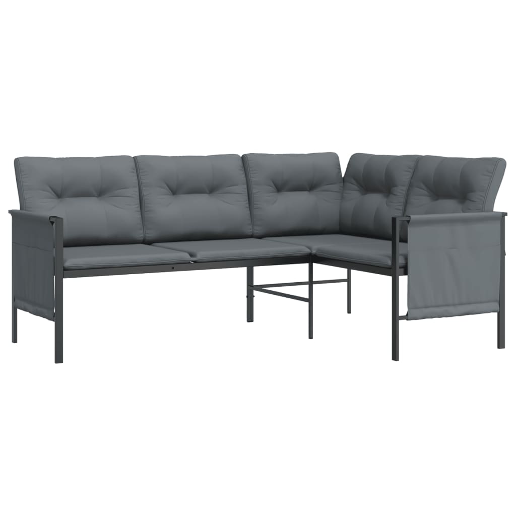 2-delige Tuinset staal antracietkleurig – afbeelding 4
