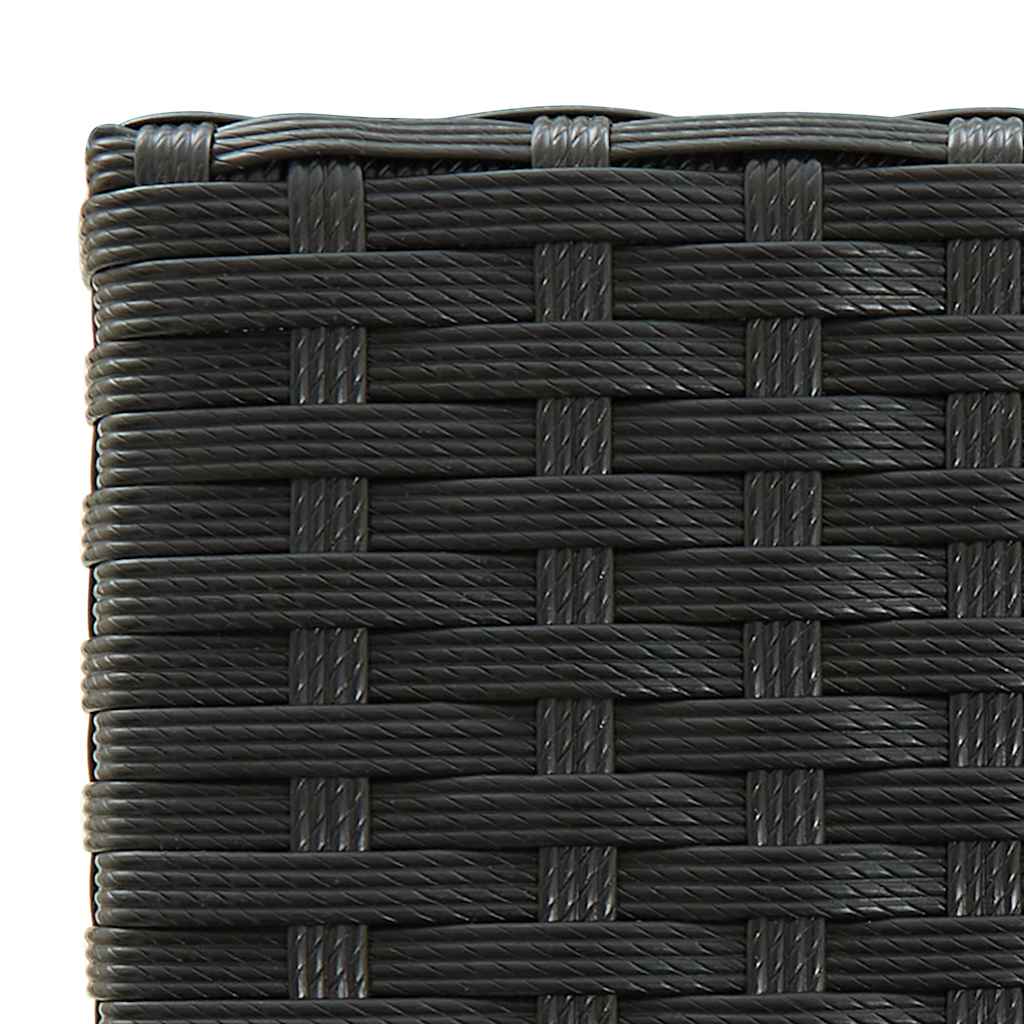 7-delige Tuinbar poly rattan zwart – afbeelding 7