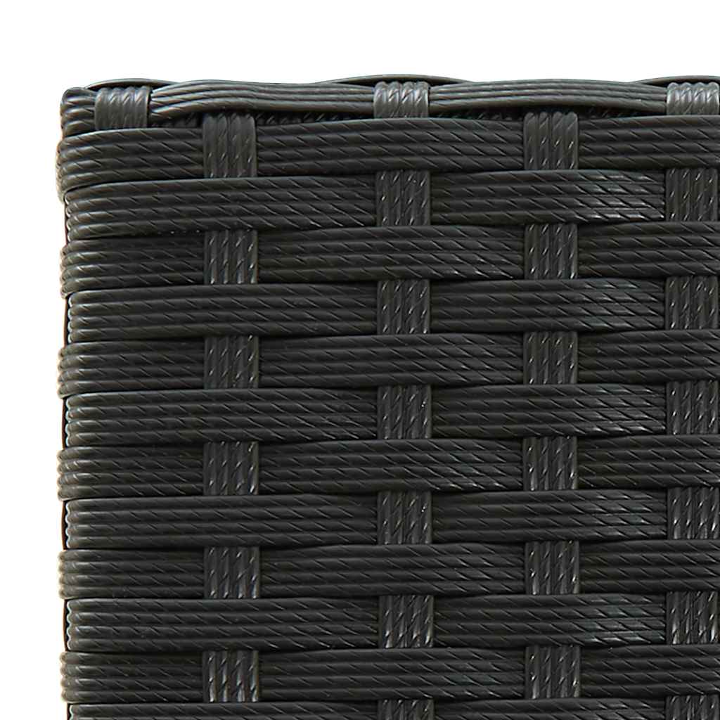 9-delige Tuinbarset poly rattan zwart – afbeelding 7