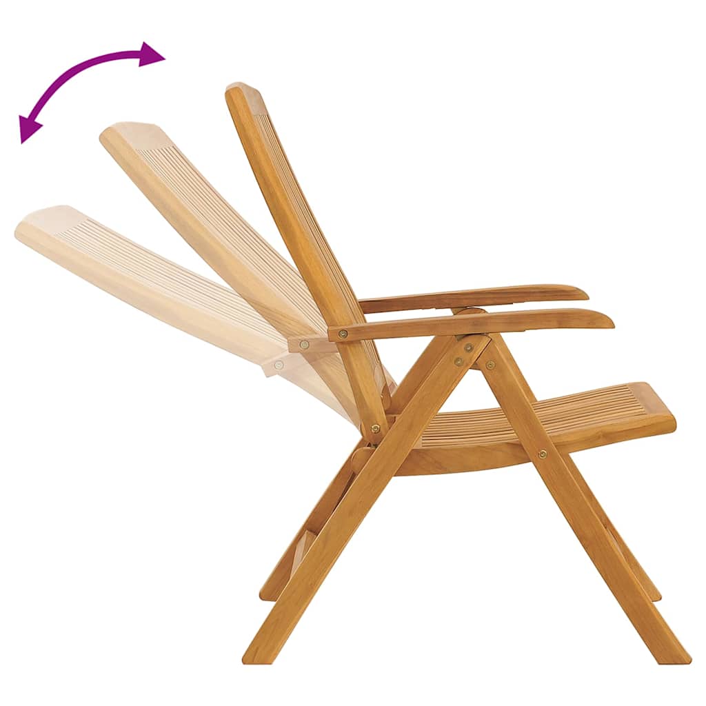 3-delige Loungeset massief teakhout – afbeelding 6