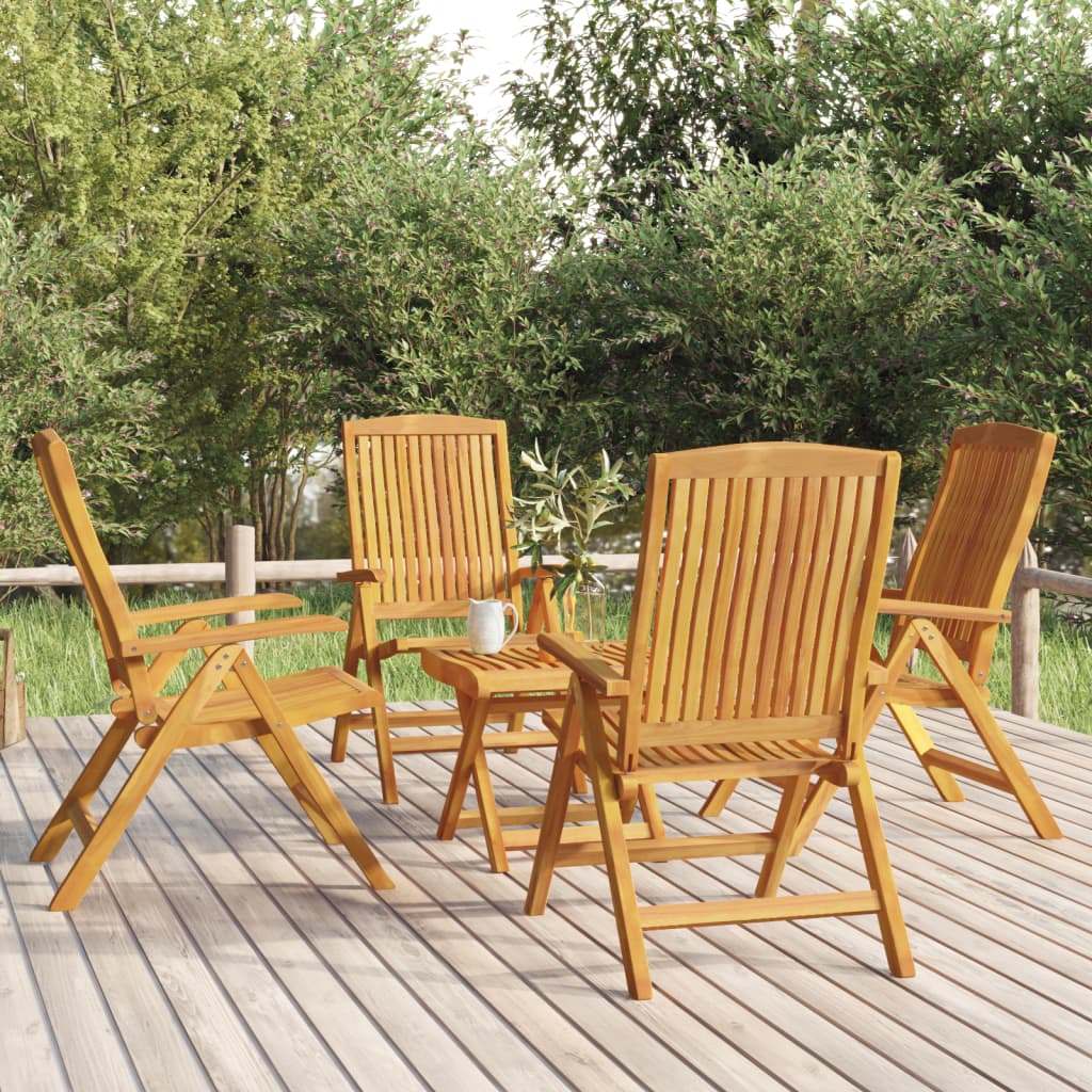5-delige Loungeset massief teakhout – afbeelding 1