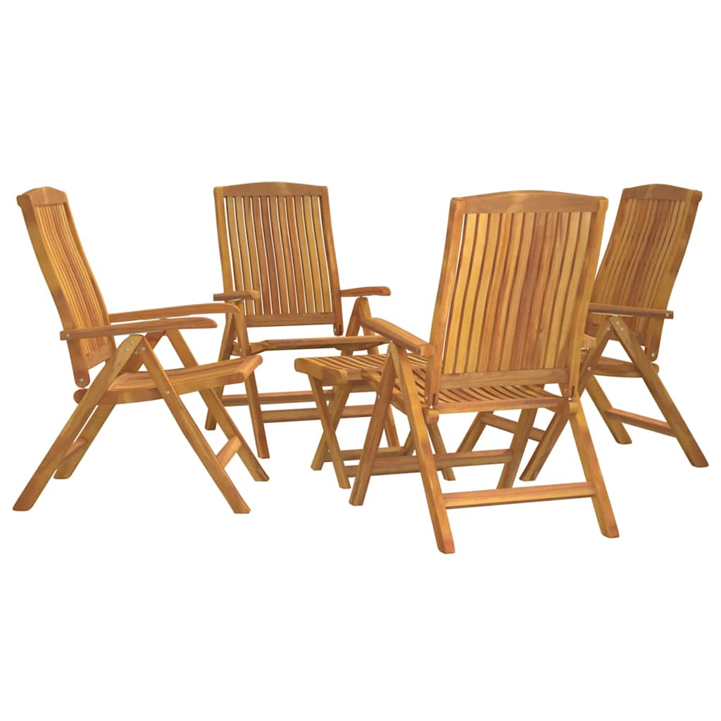 5-delige Loungeset massief teakhout – afbeelding 3