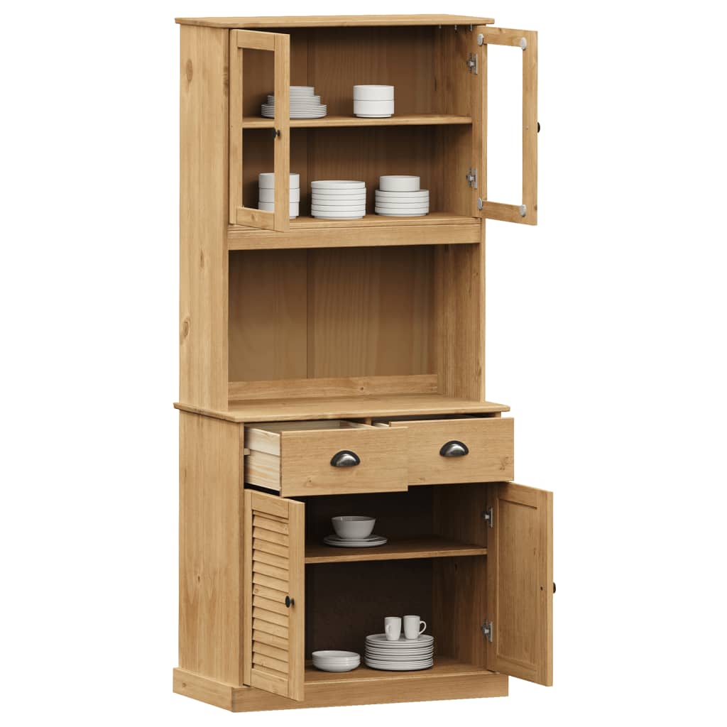 Hoge kast VIGO 78x40x175 cm massief grenenhout – afbeelding 3